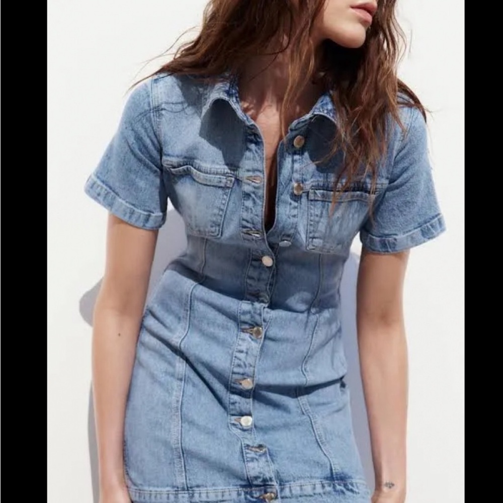 Zara Denim Dress - like new